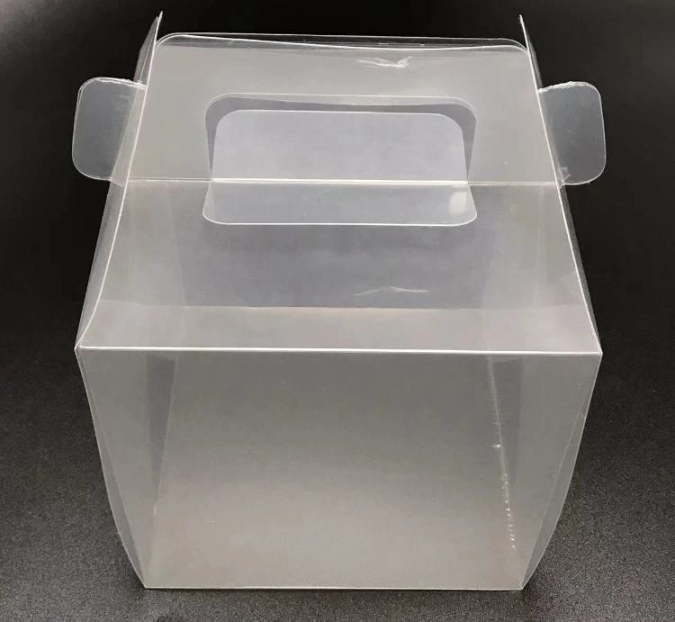 PET material clear birthday cake packaging box