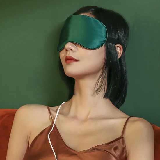 Warm Travel USB Imitation Silk Heated Eye Mask for Dry Eyes